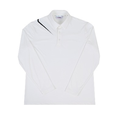 (입고예정) 트리코트 기모 화이트 기본 카라 골프 티셔츠 F234TSTC332